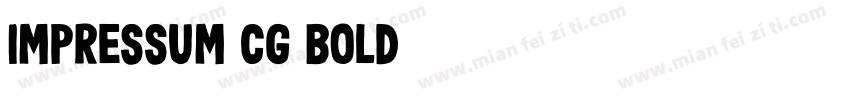 Impressum Cg Bold字体转换